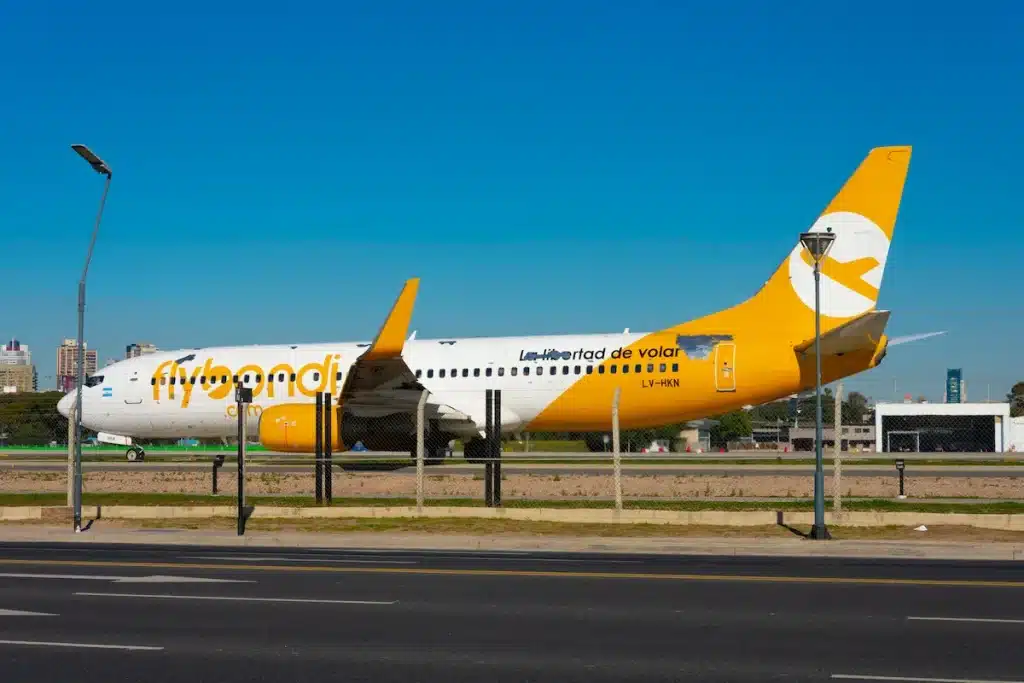 Flybondi 737 sits on apron