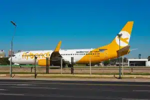 Flybondi 737 sits on apron